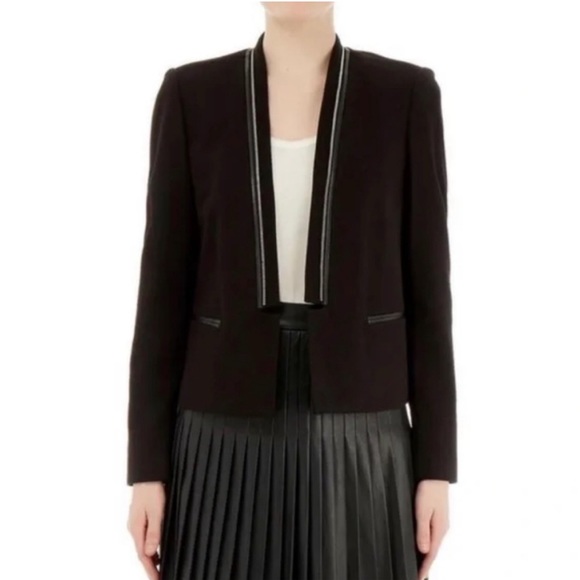 Rebecca Taylor > Zipper Blazer Black > 8 - Picture 1 of 11